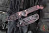 Microtech LUDT OTS Knife- Single Edge- Smooth Body- Topographic Black/Pink Camo Finished Handle And Plain Edge Blade 1135S-1 TPBKPKCS