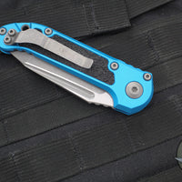 Microtech 2024 LUDT OTS Knife- Tanto Edge- Blue Handle- Apocalyptic Blade 1136-10 APBL