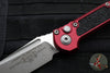 Microtech LUDT OTS Knife- Tanto Edge- Merlot Red Handle- Apocalyptic Blade 1136-10 APMR