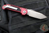 Microtech LUDT OTS Knife- Tanto Edge- Merlot Red Handle- Apocalyptic Blade 1136-10 APMR