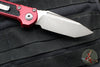 Microtech LUDT OTS Knife- Tanto Edge- Merlot Red Handle- Apocalyptic Blade 1136-10 APMR