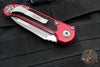 Microtech LUDT OTS Knife- Tanto Edge- Merlot Red Handle- Apocalyptic Blade 1136-10 APMR