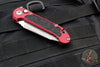 Microtech LUDT OTS Knife- Tanto Edge- Merlot Red Handle- Apocalyptic Blade 1136-10 APMR