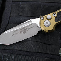 Microtech LUDT OTS Knife- GEN III- Tanto Edge- OD Green Handle- Apocalyptic Blade 1136-10 APOD