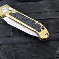 Microtech LUDT OTS Knife- GEN III- Tanto Edge- OD Green Handle- Apocalyptic Blade 1136-10 APOD