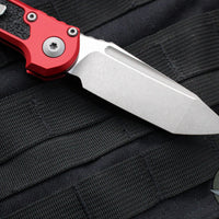 Microtech 2024 LUDT OTS Knife- Tanto Edge- Red Handle- Apocalyptic Blade 1136-10 APRD