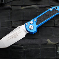 Microtech 2024 LUDT OTS Knife- Blue Handle- Stonewash Blade 1136-10 BL