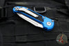 Microtech 2024 LUDT OTS Knife- Blue Handle- Stonewash Blade 1136-10 BL