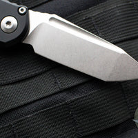 Microtech 2024 LUDT OTS Knife- Black Handle- Stonewash Blade 1136-10