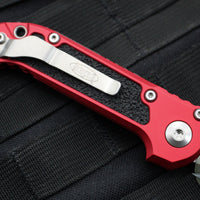 Microtech 2024 LUDT OTS Knife- Tanto Edge- Red Handle- Stonewash Blade 1136-10 RD