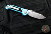 Microtech LUDT OTS Knife- Turquoise Handle- Stonewash Blade 1136-10 TQ