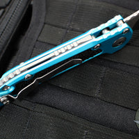 Microtech LUDT OTS Knife- Turquoise Handle- Stonewash Blade 1136-10 TQ