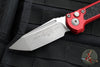 Microtech LUDT OTS Knife- Tanto Edge- Red Handle- Apocalyptic Blade 1136-10 APRD