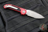 Microtech 2024 LUDT OTS Knife- Red Handle- Apocalyptic Part Serrated Blade 1135-11 APRD