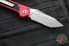 Microtech 2024 LUDT OTS Knife- Tanto Edge- Red Handle- Apocalyptic Part Serrated Blade 1136-11 APRD