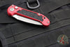 Microtech 2024 LUDT OTS Knife- Red Handle- Apocalyptic Part Serrated Blade 1135-11 APRD