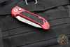 Microtech 2024 LUDT OTS Knife- Tanto Edge- Red Handle- Apocalyptic Part Serrated Blade 1136-11 APRD