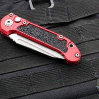 Microtech 2024 LUDT OTS Knife- Tanto Edge- Red Handle- Apocalyptic Part Serrated Blade 1136-11 APRD