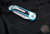 Microtech 2024 LUDT OTS Knife- Tanto Edge- Turquoise Handle- Apocalyptic Part Serrated Blade 1136-11 APTQ