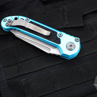 Microtech 2024 LUDT OTS Knife- Tanto Edge- Turquoise Handle- Apocalyptic Part Serrated Blade 1136-11 APTQ