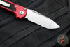 Microtech 2024 LUDT OTS Knife- Tanto Edge- Red Handle- Stonewash Part Serrated Blade 1136-11 RD