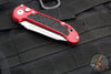 Microtech 2024 LUDT OTS Knife- Tanto Edge- Red Handle- Stonewash Part Serrated Blade 1136-11 RD