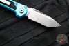 Microtech 2024 LUDT OTS Knife- Turquoise Handle- Stonewash Part Serrated Blade 1136-11 TQ