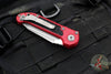 Microtech 2024 LUDT OTS Knife- Tanto Edge- Red Handle- Apocalyptic Full Serrated Blade 1136-12 APRD