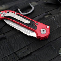 Microtech 2024 LUDT OTS Knife- Tanto Edge- Red Handle- Apocalyptic Full Serrated Blade 1136-12 APRD