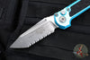 Microtech 2024 LUDT OTS Knife- Tanto Edge- Turquoise Handle- Apocalyptic Full Serrated Blade 1136-12 APTQ