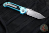 Microtech 2024 LUDT OTS Knife- Tanto Edge- Turquoise Handle- Apocalyptic Full Serrated Blade 1136-12 APTQ