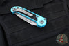 Microtech 2024 LUDT OTS Knife- Tanto Edge- Turquoise Handle- Apocalyptic Full Serrated Blade 1136-12 APTQ