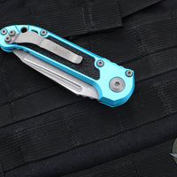 Microtech 2024 LUDT OTS Knife- Tanto Edge- Turquoise Handle- Apocalyptic Full Serrated Blade 1136-12 APTQ