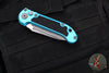 Microtech 2024 LUDT OTS Knife- Tanto Edge- Turquoise Handle- Apocalyptic Full Serrated Blade 1136-12 APTQ