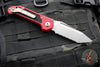 Microtech 2024 LUDT OTS Knife- Tanto Edge- Red Handle- Stonewash Full Serrated Blade 1136-12 RD