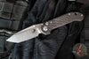 Marfione Select LUDT OTS Knife- Tanto Edge- Smooth Carbon Fiber Handle- Stonewash Plain Edge Blade- Bronze Backstrap 1136-10 MS13