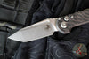 Marfione Select LUDT OTS Knife- Tanto Edge- Smooth Carbon Fiber Handle- Stonewash Plain Edge Blade- Bronze Backstrap 1136-10 MS13