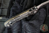 Marfione Select LUDT OTS Knife- Tanto Edge- Smooth Carbon Fiber Handle- Stonewash Plain Edge Blade- Bronze Backstrap 1136-10 MS13
