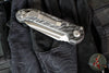 Marfione Select LUDT OTS Knife- Tanto Edge- Smooth Carbon Fiber Handle- Stonewash Plain Edge Blade- Bronze Backstrap 1136-10 MS13