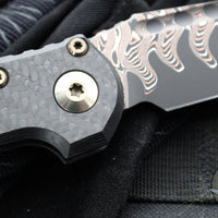 Marfione Select LUDT OTS Knife- Tanto Edge- Carbon Fiber Handle- Baker Forge Coppermai Damascus Blade- Bronze HW 1136-16 MS1