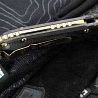 Marfione Select LUDT OTS Knife- Tanto Edge- Carbon Fiber Handle- Baker Forge Coppermai Damascus Blade- Bronze HW 1136-16 MS1