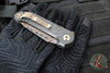 Marfione Select LUDT OTS Knife- Tanto Edge- Carbon Fiber Handle- Baker Forge Coppermai Damascus Blade- Bronze HW 1136-16 MS1 v2