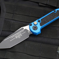 Microtech 2024 LUDT OTS Knife- Blue Handle- Black Blade 1136-1 BL