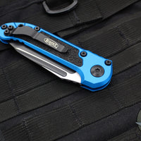 Microtech 2024 LUDT OTS Knife- Blue Handle- Black Blade 1136-1 BL