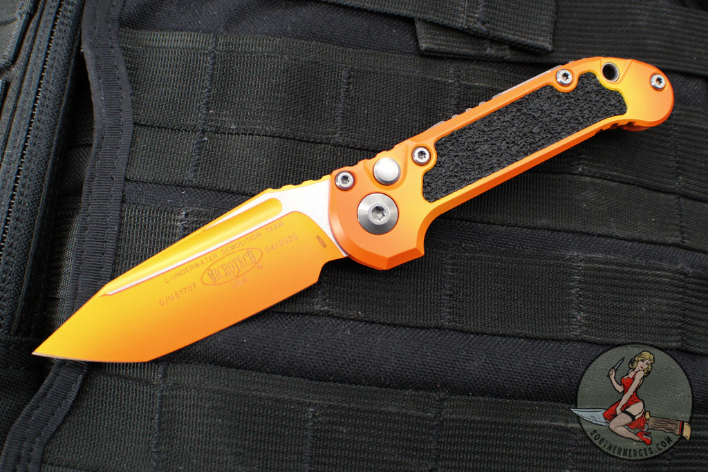 Microtech LUDT OTS Knife- Sunrise Finished Handle- Sunrise Finished Blade 1136-1 LPSUS