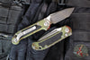 Microtech LUDT OTS Knife- GEN III- Tanto Edge- Outbreak Finished Handle- Outbreak Black Finished Plain Edge Blade 1136-1 OBS