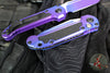 Microtech LUDT OTS Knife- Tanto Edge- Purple Aurora Finished Handle- Purple Aurora Finished Plain Edge Blade 1136-1 PUAUS-Z4