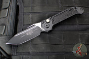 Microtech LUDT OTS Knife- Tanto Edge- Tactical- Black Handle- Black Blade 1136-1 T