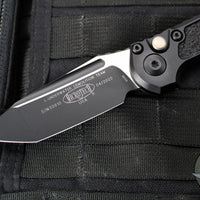 Microtech LUDT OTS Knife- Tanto Edge- Tactical- Black Handle- Black Blade 1136-1 T
