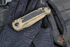Microtech LUDT OTS Knife- Tanto Edge- Topographic Badlands Finished Handle And Plain Edge Blade 1136-1 TPBNCS-Z4